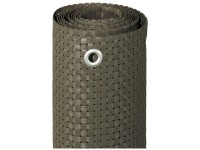 Videx Balkonverkleidung Rattan Titangrau 75 x 300 cm