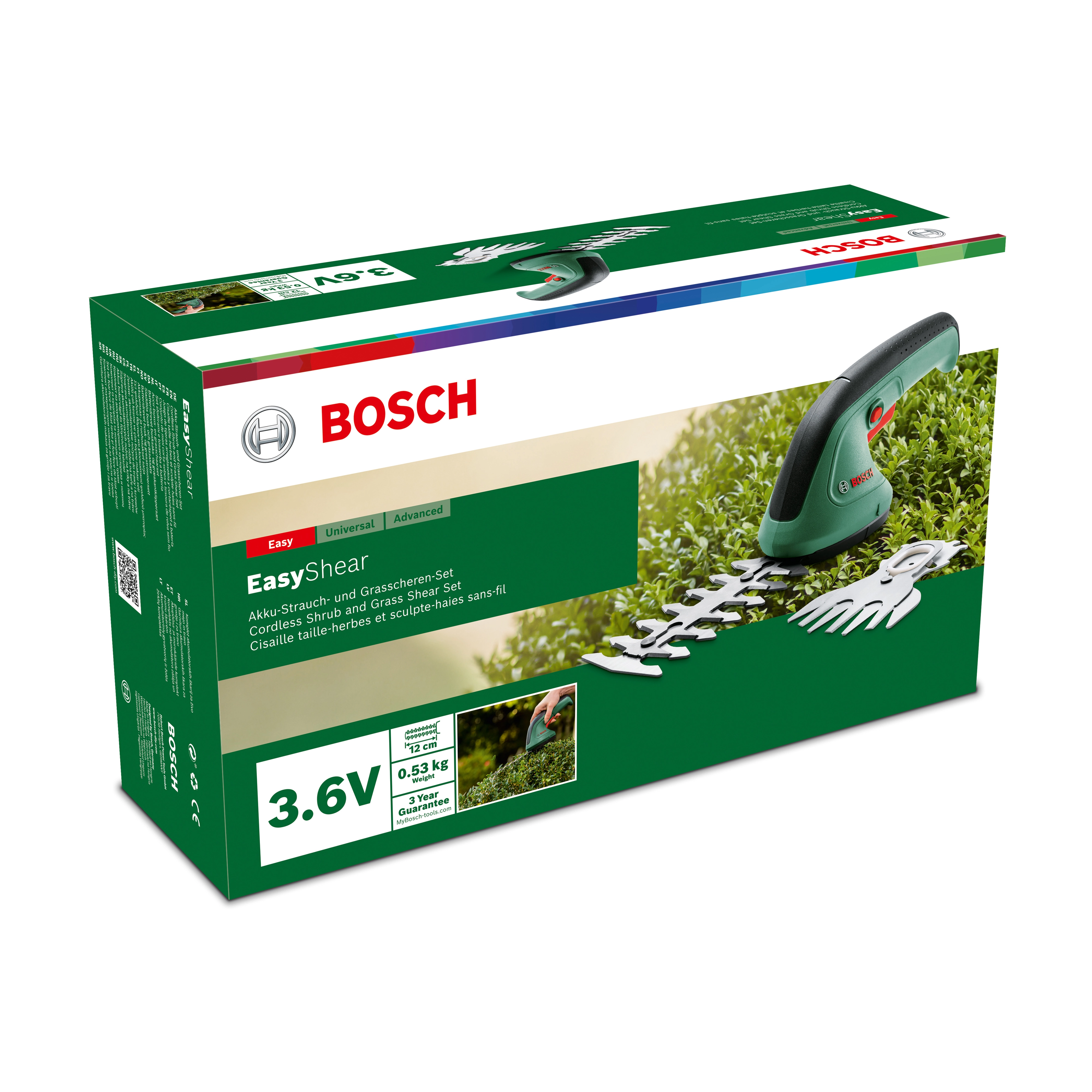 Bosch Kit Sécateur à herbe et arbustes sans fil EasyShear