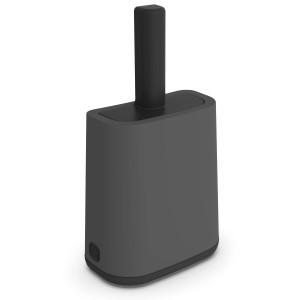 Pelle Rotho Biala anthracite avec support pour litières pour chats.
