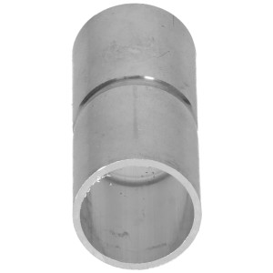 Manchon de raccordement en aluminium M16 (3 pcs) pour goulottes, aluminium argenté.