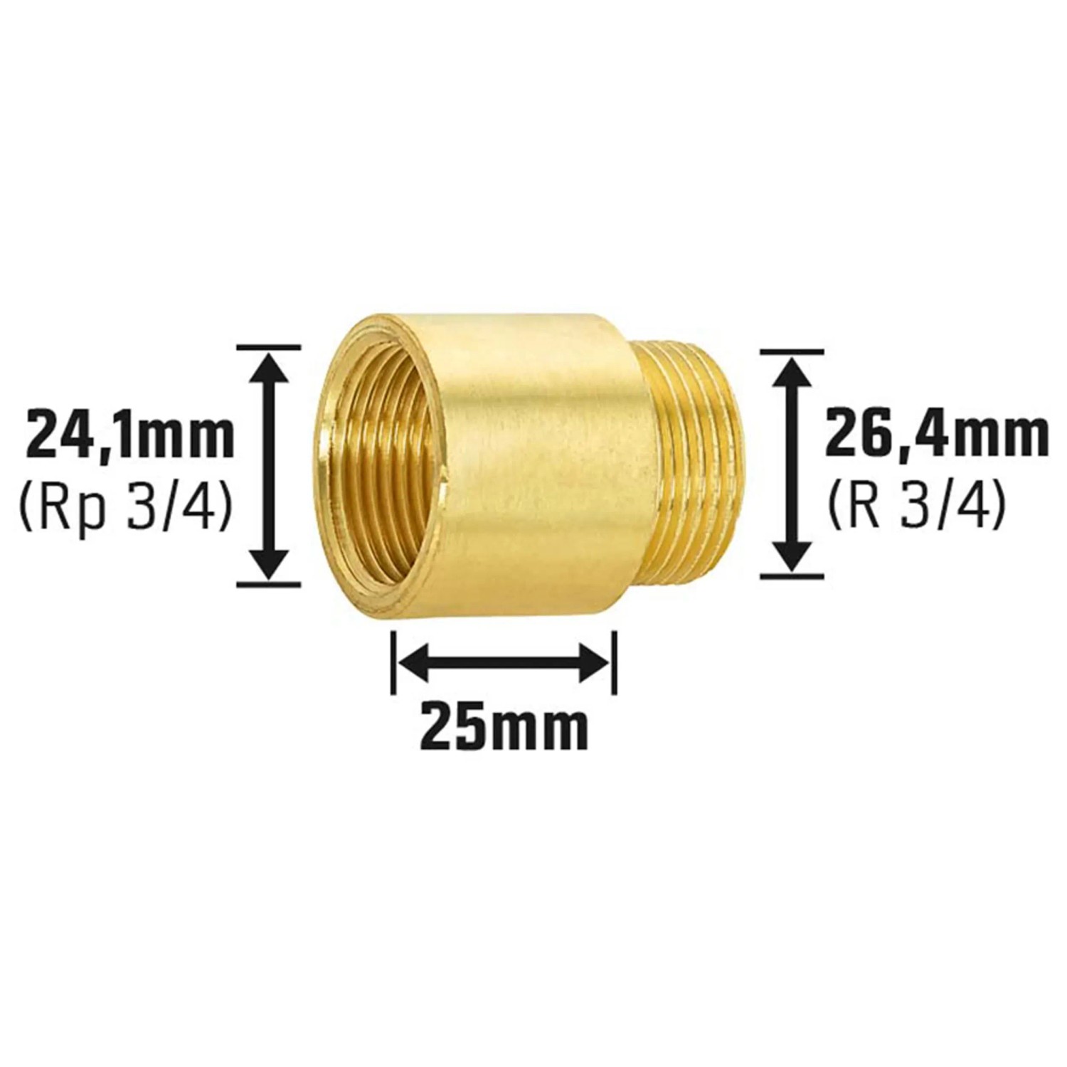 4 Pezzi Prolunga per Rubinetto 1/2 Pollici, Prolunga Raccordo Filettato, Prolunga in Ottone, Prolunga 1/2 20 mm Ig/Ag, Raccordi in Ottone Cromato, per Acqua Potabile e Riscaldamento Installazione