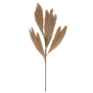 Ramo di pampa artificiale DecoFinder marrone, 77cm, per composizioni decorative.