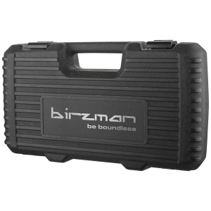 Schwarze Birzman Werkzeugbox Essential für Reparatur & Ersatzteile mit Tragegriff.