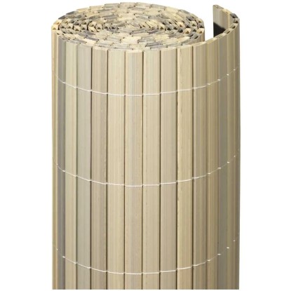 Sichtschutzmatte Rügen Lärche Grau 180 x 300 cm