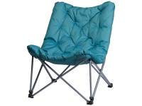 Campingstuhl klappbar Stahl Polyester Blaugrün (HxBxT) 74 x 83 x 91 cm
