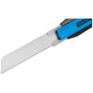Martor Secunorm 380 coltello di sicurezza con lama retrattile e manico blu.