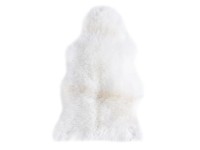 Schaffell Echtfell Weiss ca. 60 x 85 cm