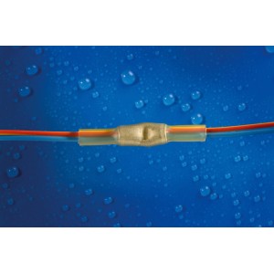 Connettore a crimpare termoretraibile Steinel, Ø 1,5-2,5 mm, per connessioni cavi impermeabili.