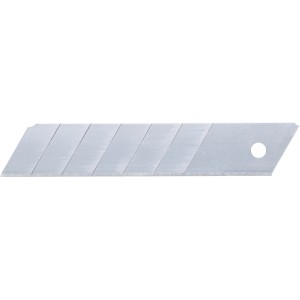 Lama trapezoidale LUX a segmenti 25mm, confezione da 3 per cutter. Lama argentata con punti di rottura predefiniti.