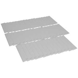 Plaquettes de montage Roro, 1 mm, blanc, 50 pièces, pour aligner et supporter dans la construction de fenêtres et de meubles.