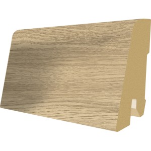 Plinthe Egger Home L423 Chêne Livingston clair, 60mm de haut. Finition murale pour stratifié, hydrofuge.