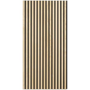 Denpanels Akustikpaneel Esche Schwarz, 120x60cm, zur Wand- und Deckenverkleidung für besseren Raumklang.