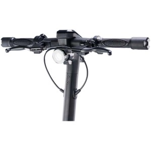 Guidon du scooter électrique Vmax VX2 Pro LT-B avec commandes, lumière et leviers de frein.