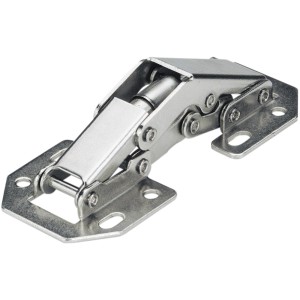Mini charnière à visser Hettich, nickelée, pour construction de meubles, 6 pièces.