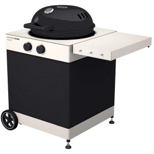 Barbecue a gas Outdoorchef Arosa Tex 570 G con ripiano laterale e rivestimento in tessuto.