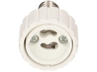 Adattatore portalampada da E14 a GU10 Bianco