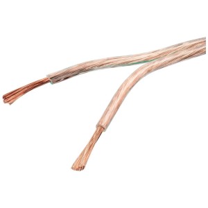 Cavo per altoparlanti trasparente 2 x 2,5 mm², 10 m per connessioni audio.