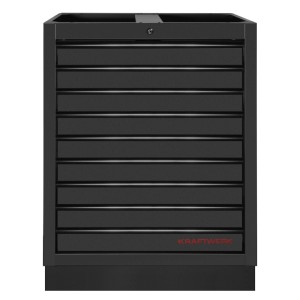 Kraftwerk Werkzeugschrank Mobilio 9 Schubladen Schwarz (HxBxT) 91 x 68 x 45,8 cm