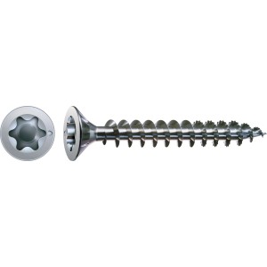 Vite universale Spax a testa svasata, 3x16 mm, attacco T-Star plus, 25 pezzi, per legno e plastica.