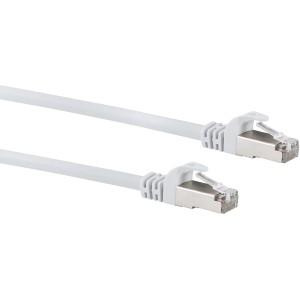 Câble réseau Schwaiger CAT 6 blanc (50 m) avec connecteur RJ45 pour technologie réseau.