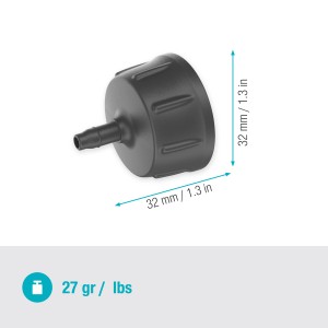 Raccordo per rubinetto Gardena 4,6 mm (3/16") per Micro-Drip-System, vista dettagliata.