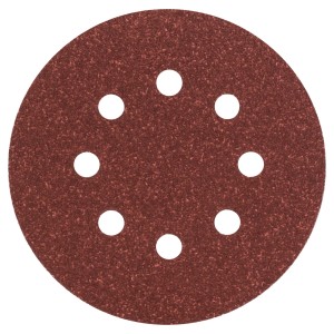 Disque abrasif Bosch K80 pour ponceuse multifonction, Ø 125mm, avec 8 trous.