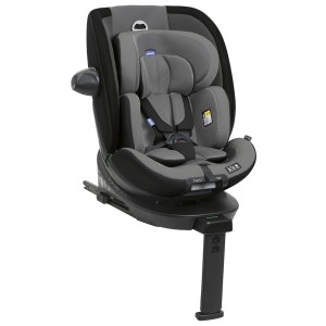 Siège auto Chicco EverOne i-Size gris, adapté aux enfants de 40 à 150 cm.