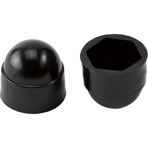 Abdeckkappe Sechskant Schwarz M10 / 4 Stk.