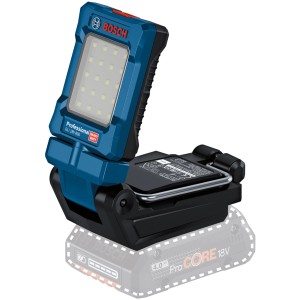 Bosch Professional GLI 18V-800 lampada a batteria: faretto LED con batteria e testa flessibile.