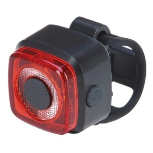 Feu arrière LED Prophete pour vélos, éclairage vélo à piles avec support en silicone.