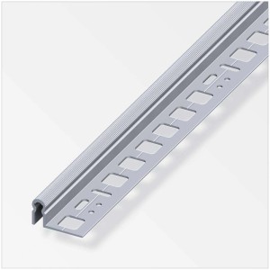 Aluminium Trägerprofil für clipstech®-plus Leisten, 0,95 x 3 x 100 cm.