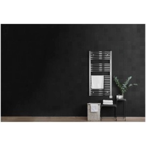 Radiateur sèche-serviettes Sonnenkönig Hana 2, chauffage chromé avec serviette.
