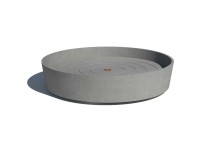 Ecopots Untersetzer mit Rollen Grau Ø 34 cm