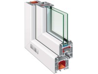 Dreh-Kippfenster DIN links Kunststoff 60 x 60 cm