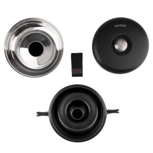 Petromax Dimego Camping-Backofen (2 l) mit Deckel, Ringform und Basiselement für Camping & Outdoor.
