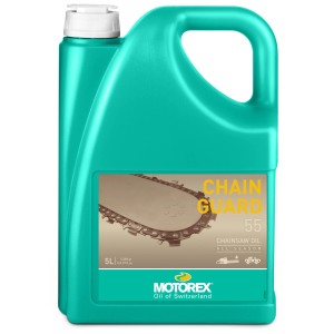Olio catena per motoseghe Motorex Chainguard 55, 5L, minerale, per tutte le stagioni.