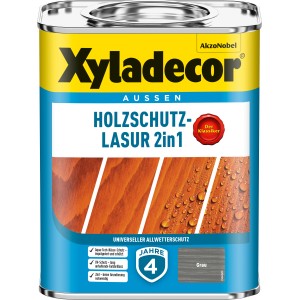 Xyladecor Impregnante per legno 2in1 grigio, barattolo da 750ml per esterni.