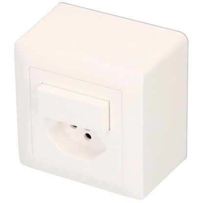 Hager Aufputz-Kleinkombi Kallysto Schema 3 / T13 Weiss