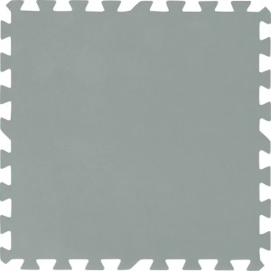 Dalle de protection de sol grise Flowclear pour piscine, 50x50 cm, lot de 9 pour piscines hors sol.