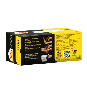 Pattex Hotmelt stick di colla a caldo, 50 pezzi, trasparenti per pistole per colla a caldo.