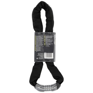 Master Lock Zahlen-Kettenschloss, 90 cm, schwarz. Kette mit Zahlenschloss für Fahrräder, Tore u.ä.