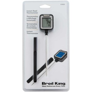 Termometro digitale a lettura istantanea Broil King per grigliare con display blu.