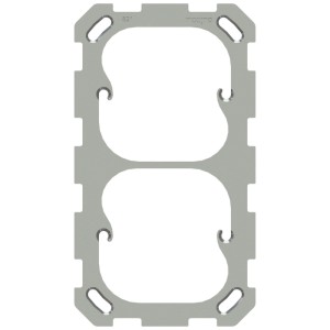 Piastra di fissaggio Modino Priamos Gr. 2x1 verticale per accessori scatole di derivazione.