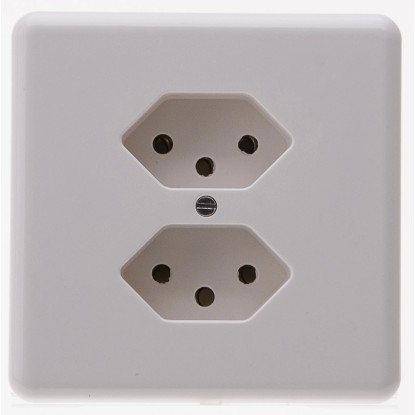 UP-Steckdose Mica 2x Typ13 Weiss