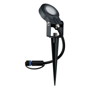 Faretto da giardino a LED Paulmann, antracite, 6W, luce bianca calda per sistemi di illuminazione esterna Plug & Shine.