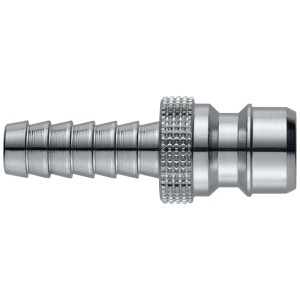 Connettore per tubo Neomatic Pro in ottone cromato, attacco da 11 mm.