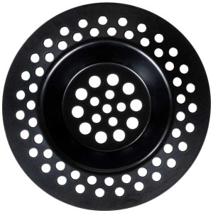 Wenko filtro scarico, set da 2, acciaio inox, nero, Ø 7cm, per lavelli e docce.