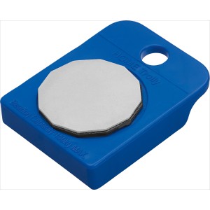 Roulette de meubles bleue avec plateau pivotant, capacité de charge max. de 150 kg pour déménagements et transport de meubles.