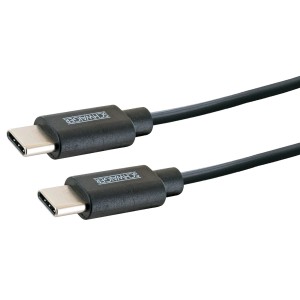 Cavo USB-C Schwaiger, 0,5 m, nero, per caricare e sincronizzare dispositivi.