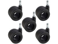 Doerner + Helmer Design-Doppelrollen mit Stift Ø 6,5 cm / Höhe 7,6 cm / 5 Stk.